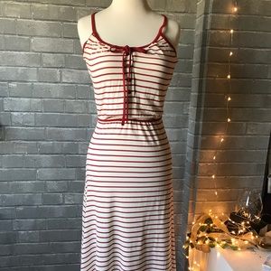 Love from Ya-Ya Red and White Striped Dress